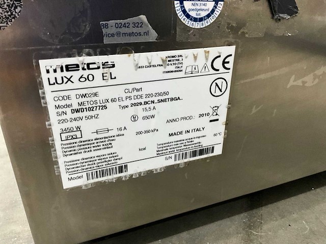 Rhima lux 60 el vaatwasmachine - afbeelding 8 van  8