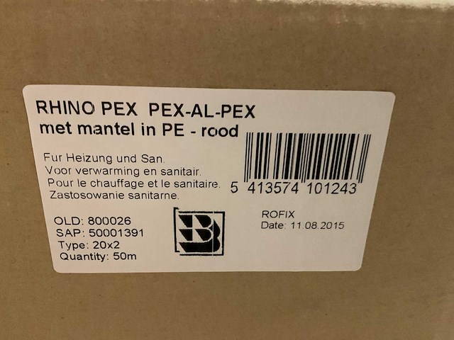Rhino - 20x2mm - doos á 50m meerlagenbuis met mantel - afbeelding 2 van  3
