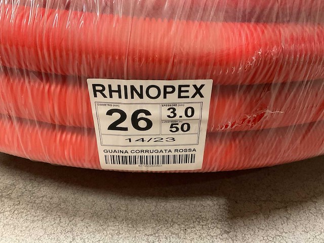 Rhino 26x3.0mm rhinopex rol á 50m meerlagenbuis met mantel - afbeelding 2 van  2