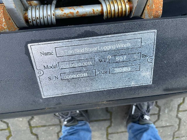 Rhino-cross 3 ton skid steer logging winch schranklader - afbeelding 2 van  12
