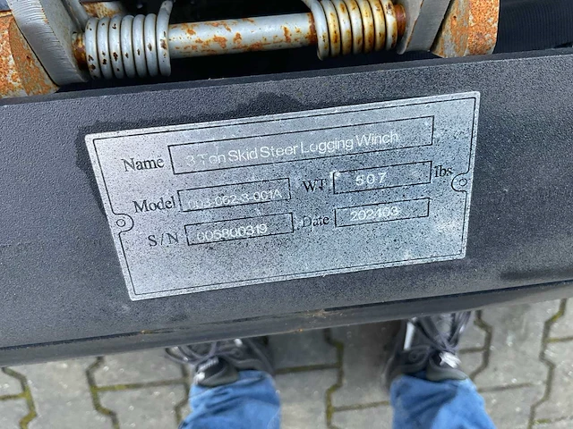 Rhino-cross 3 ton skid steer logging winch schranklader - afbeelding 2 van  12