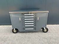 Rhino-cross 4.5ft-7d-2-01c grijs gereedschapswagen