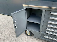 Rhino-cross 4.5ft-7d-2-01c grijs gereedschapswagen - afbeelding 7 van  14