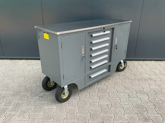 Rhino-cross 4.5ft-7d-2-01c grijs gereedschapswagen - afbeelding 10 van  14