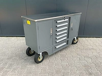 Rhino-cross 4.5ft-7d-2-01c grijs gereedschapswagen - afbeelding 10 van  14