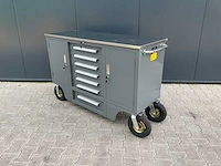 Rhino-cross 4.5ft-7d-2-01c grijs gereedschapswagen - afbeelding 4 van  12