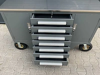 Rhino-cross 4.5ft-7d-2-01c grijs gereedschapswagen - afbeelding 6 van  12
