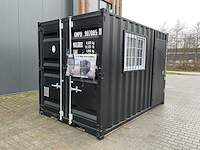 Rhino-cross-containers 12ft mini container met deur en raam - afbeelding 1 van  17