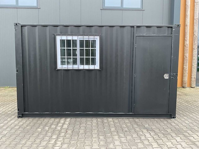 Rhino-cross-containers 14ft mini container met deur en raam - afbeelding 5 van  8