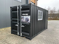 Rhino-cross-containers 14ft mini container met deur en raam - afbeelding 1 van  10