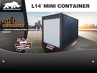 Rhino-cross-containers 14ft zeecontainer met roldeur - afbeelding 4 van  4