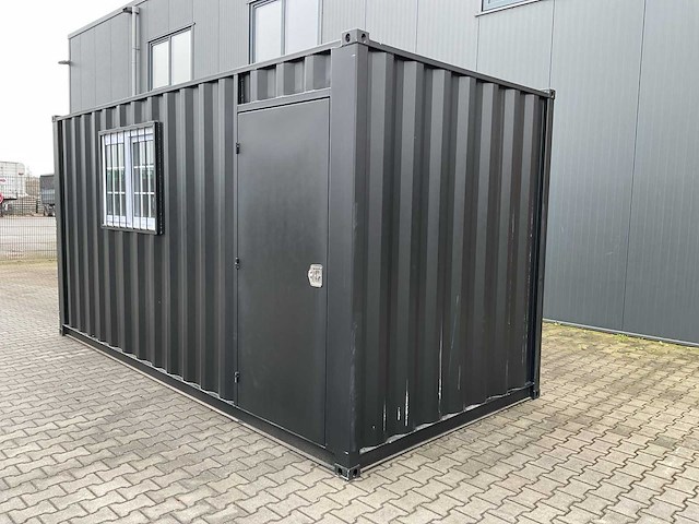 Rhino-cross-containers 16ft mini container met deur en raam - afbeelding 10 van  15