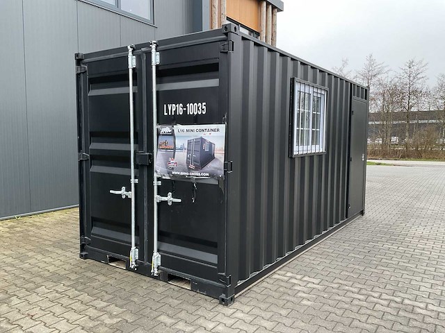 Rhino-cross-containers 16ft mini container met deur en raam - afbeelding 1 van  19