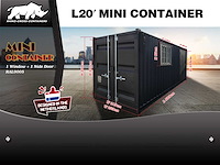 Rhino-cross-containers 20ft mini container met deur en raam - afbeelding 15 van  22