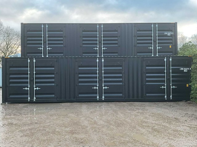 Rhino-cross-containers 40ft high cube 19.5 ton zeecontainer met 3 zijdeuren - afbeelding 4 van  5