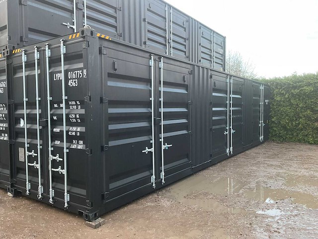 Rhino-cross-containers 40ft high cube 19.5 ton zeecontainer met 3 zijdeuren - afbeelding 1 van  5