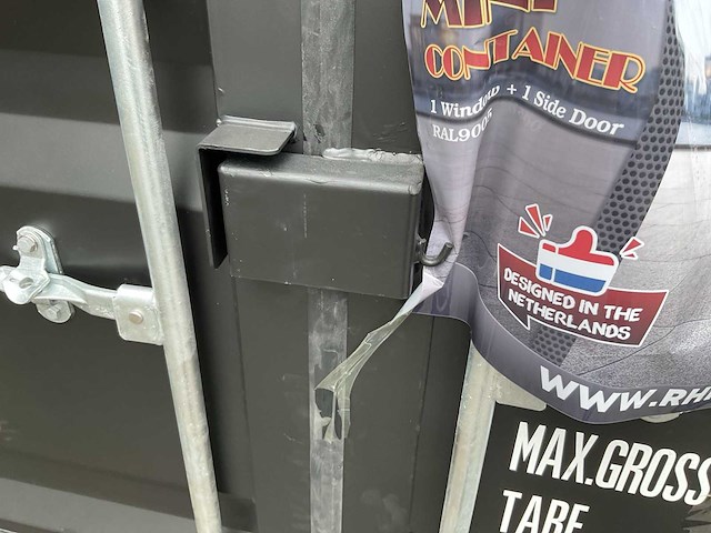 Rhino-cross-containers 7ft mini container met deur en raam - afbeelding 19 van  20