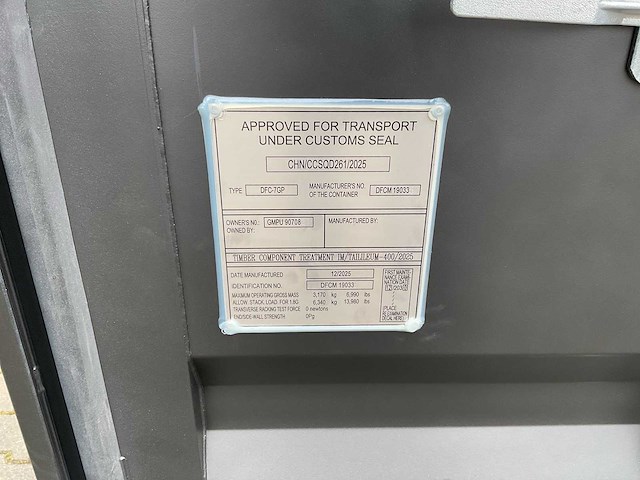 Rhino-cross-containers 7ft mini container met deur en raam - afbeelding 8 van  20