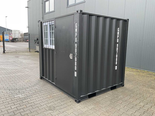 Rhino-cross-containers 8ft mini container met deur en raam - afbeelding 3 van  22