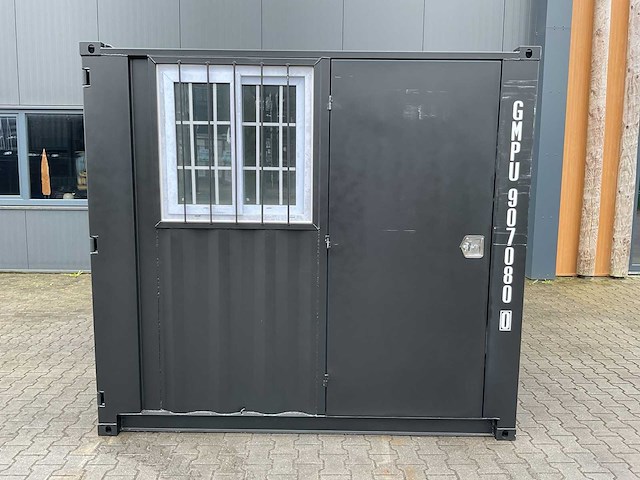 Rhino-cross-containers 8ft mini container met deur en raam - afbeelding 12 van  23