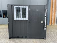 Rhino-cross-containers 8ft mini container met deur en raam - afbeelding 12 van  23