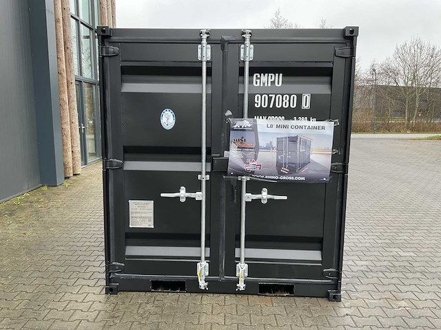 Rhino-cross-containers 8ft mini container met deur en raam - afbeelding 23 van  23