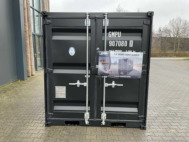 Rhino-cross-containers 8ft mini container met deur en raam - afbeelding 18 van  23