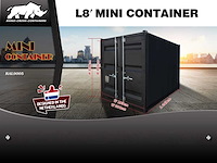 Rhino-cross-containers 8ft mini container - afbeelding 1 van  2