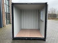Rhino-cross-containers 9ft mini container met deur en raam - afbeelding 4 van  6