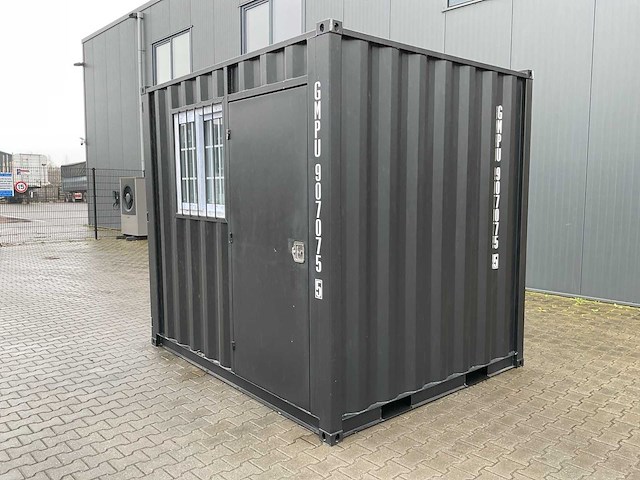 Rhino-cross-containers 9ft mini container met deur en raam - afbeelding 12 van  18