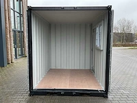 Rhino-cross-containers 9ft mini container met deur en raam - afbeelding 3 van  21