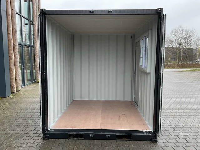 Rhino-cross-containers 9ft mini container met deur en raam - afbeelding 15 van  21