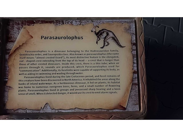 Rhino-cross-dino - rad-021 - dinosaurus parasaurolophus 4 meter - afbeelding 5 van  8