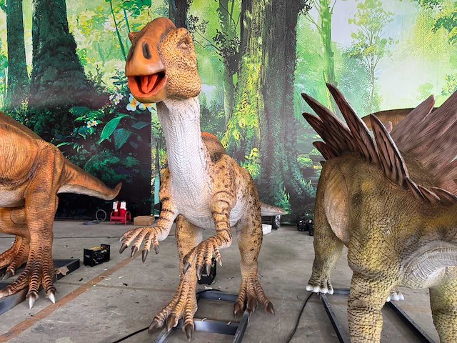 Rhino-cross-dino - rad-021 - dinosaurus parasaurolophus 4 meter - afbeelding 2 van  8