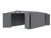 Rhino-cross-garages 1020 6,02x3x2,32 m - garage/loods compleet met wand- en dakpanelen - afbeelding 1 van  2