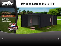 Rhino-cross-garages 1020 6,02x3x2,32 m - garage/loods compleet met wand- en dakpanelen - afbeelding 3 van  3