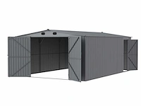 Rhino-cross-garages 1020 6,02x3x2,32 m garage/loods compleet met wand- en dakpanelen - afbeelding 2 van  4