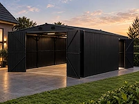 Rhino-cross-garages 1020 6,02x3x2,32 m garage/loods compleet met wand- en dakpanelen