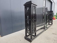 Rhino-cross-gates 600 cm toegangspoort/hek compleet met palen - afbeelding 6 van  11