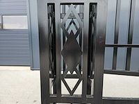 Rhino-cross-gates 600 cm toegangspoort/hek compleet met palen - afbeelding 2 van  11