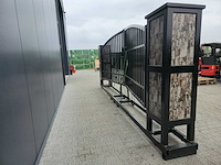 Rhino-cross-gates 600 cm toegangspoort/hek compleet met palen - afbeelding 6 van  10