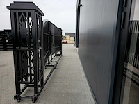 Rhino-cross-gates 600 cm toegangspoort/hek compleet met palen - afbeelding 9 van  11