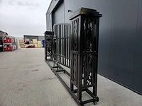 Rhino-cross-gates 600 cm toegangspoort/hek compleet met palen - afbeelding 3 van  3