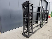 Rhino-cross-gates 600 cm toegangspoort/hek compleet met palen - afbeelding 5 van  10