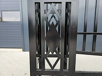 Rhino-cross-gates 600 cm toegangspoort/hek compleet met palen - afbeelding 2 van  11
