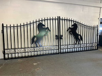 Rhino-cross-gates paard 496cm toegangspoort/hek 16ft - afbeelding 1 van  3