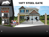 Rhino-cross-gates paard 547cm toegangspoort/hek 18ft - afbeelding 1 van  1