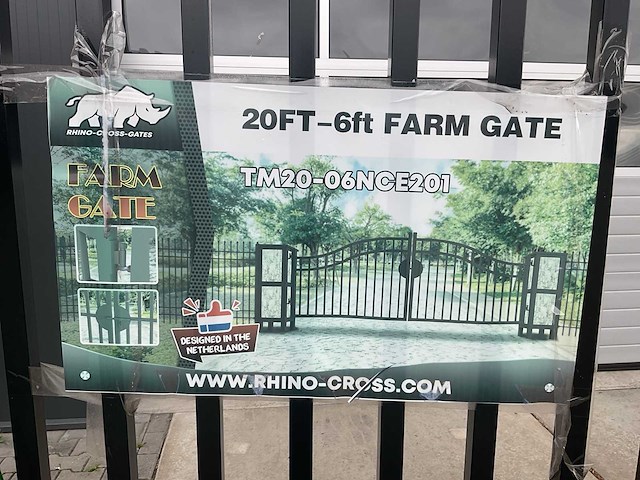 Rhino-cross-gates tm20-06nce201 600 cm tuinpoort - afbeelding 3 van  11