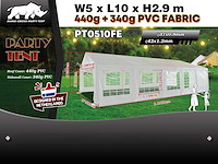 Rhino-cross-party tent pt0510fe 10x5x2,9m partytent - afbeelding 6 van  12