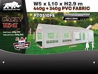 Rhino-cross-party tent pt0510fe 10x5x2,9m partytent - afbeelding 7 van  14